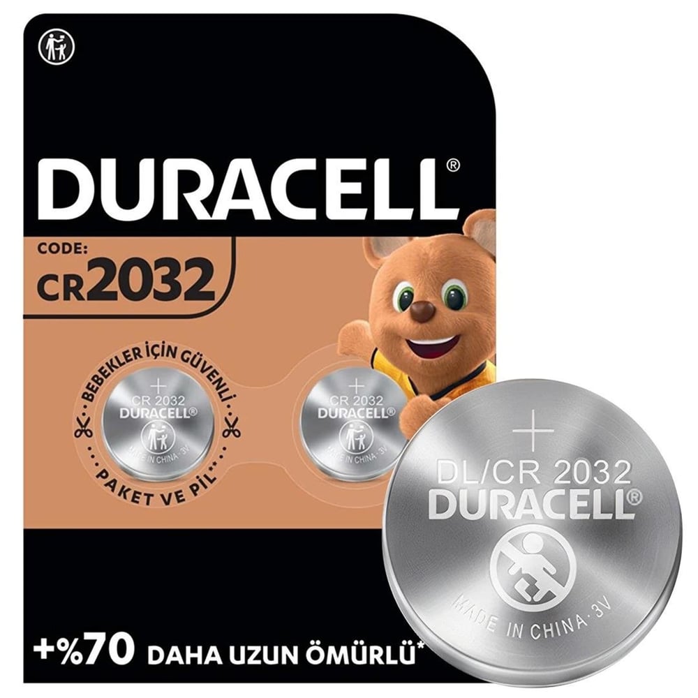 Duracell Duracell CR2032 Lityum Düğme Pil (2li Paket) - Piller