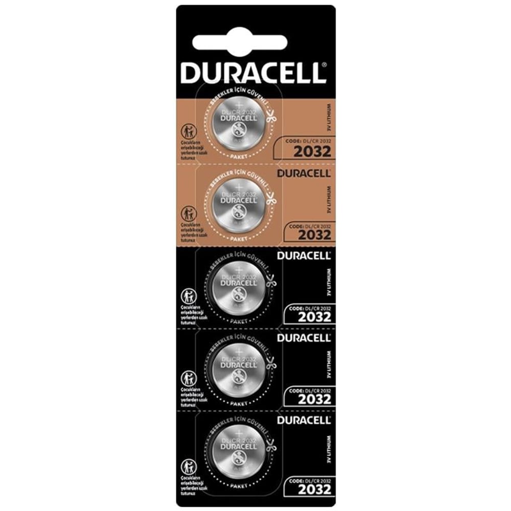Duracell Duracell CR2032 Lityum Düğme Pil (5'li Paket) - Piller