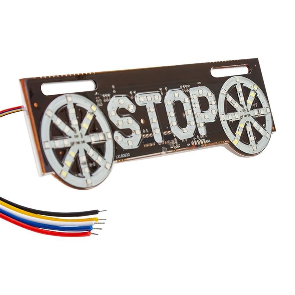 Elektromer Elektrikli İşaret Cihazı Stop Yazılı (220x70 Mm) - Oto Aksesuarları