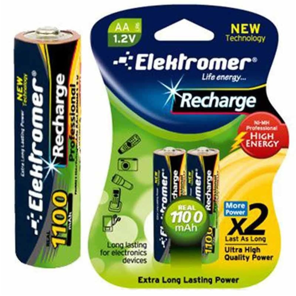Elektromer Elektromer 1100 Mah Şarjlı Kalem Pil Paket - Şarjlı Piller