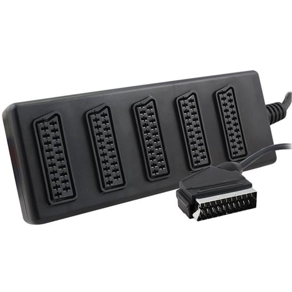 Elektromer Elektromer 5'li Scart Dağıtıcı (1 Erkek - 5 Dişi Scart) - Scart Dağıtıcılar
