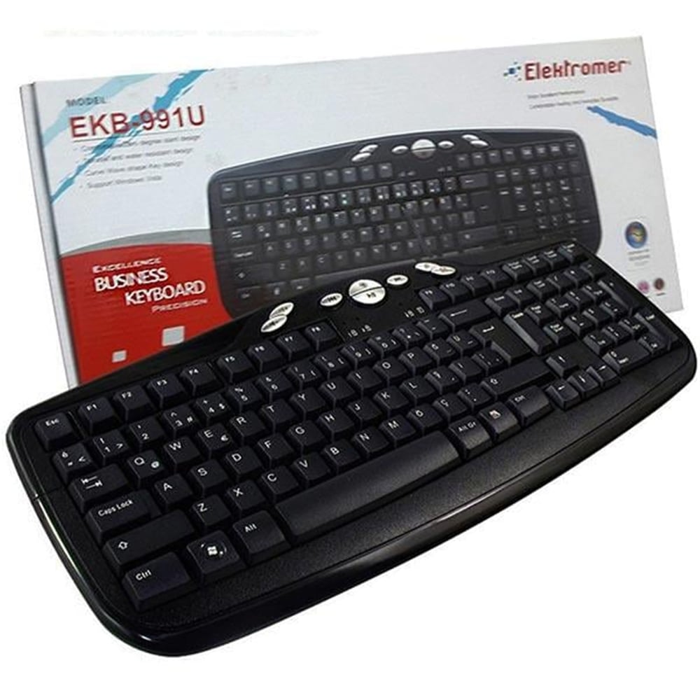 Elektromer Elektromer EKB-991U USB Multimedia Q Klavye - Klavye