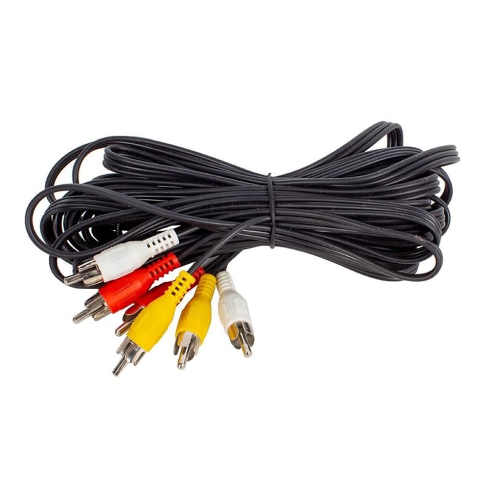 Elektromer Elektromrer 3 Rca + 3 Rca 10 Metre Kalın Kablo - RCA-Ses Kabloları