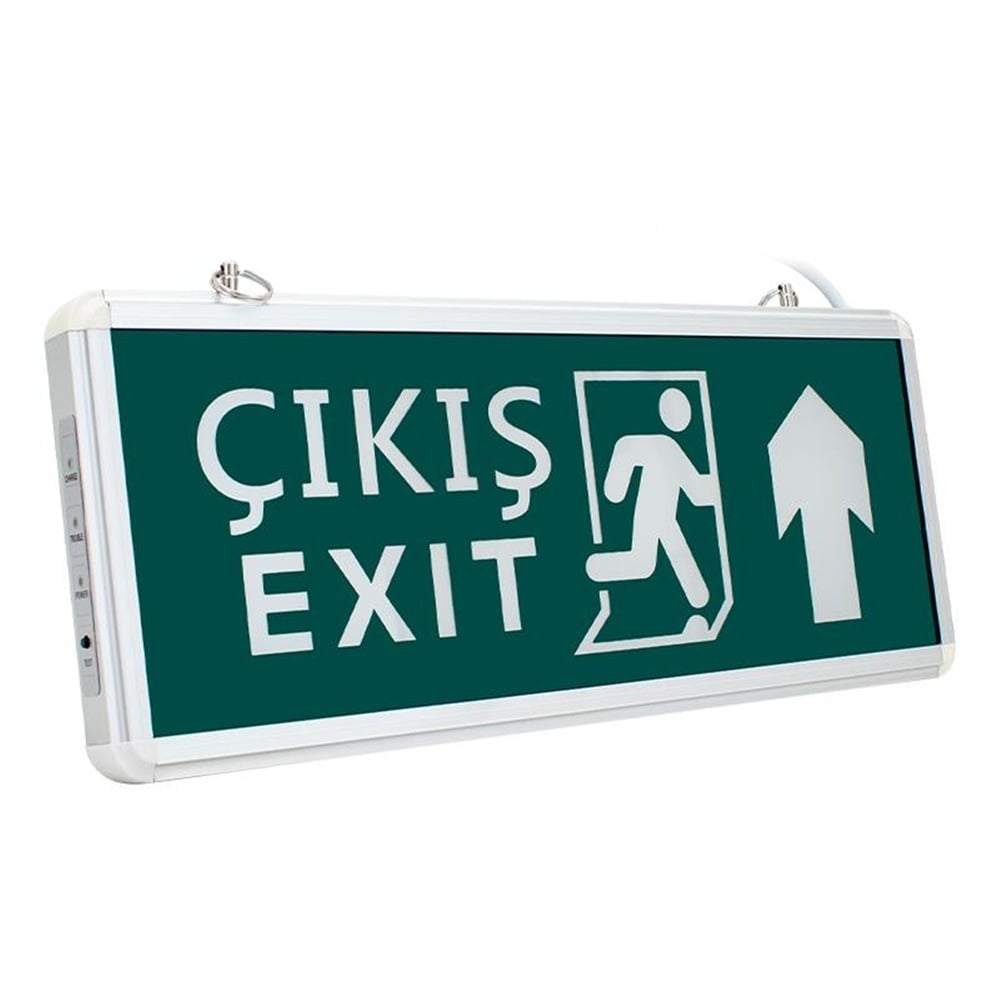 Erkled Erkled ERK6005 3 Watt Ledli Şarjlı Acil Çıkış Exit Levhası (İleri) - Aydınlatma Diğer