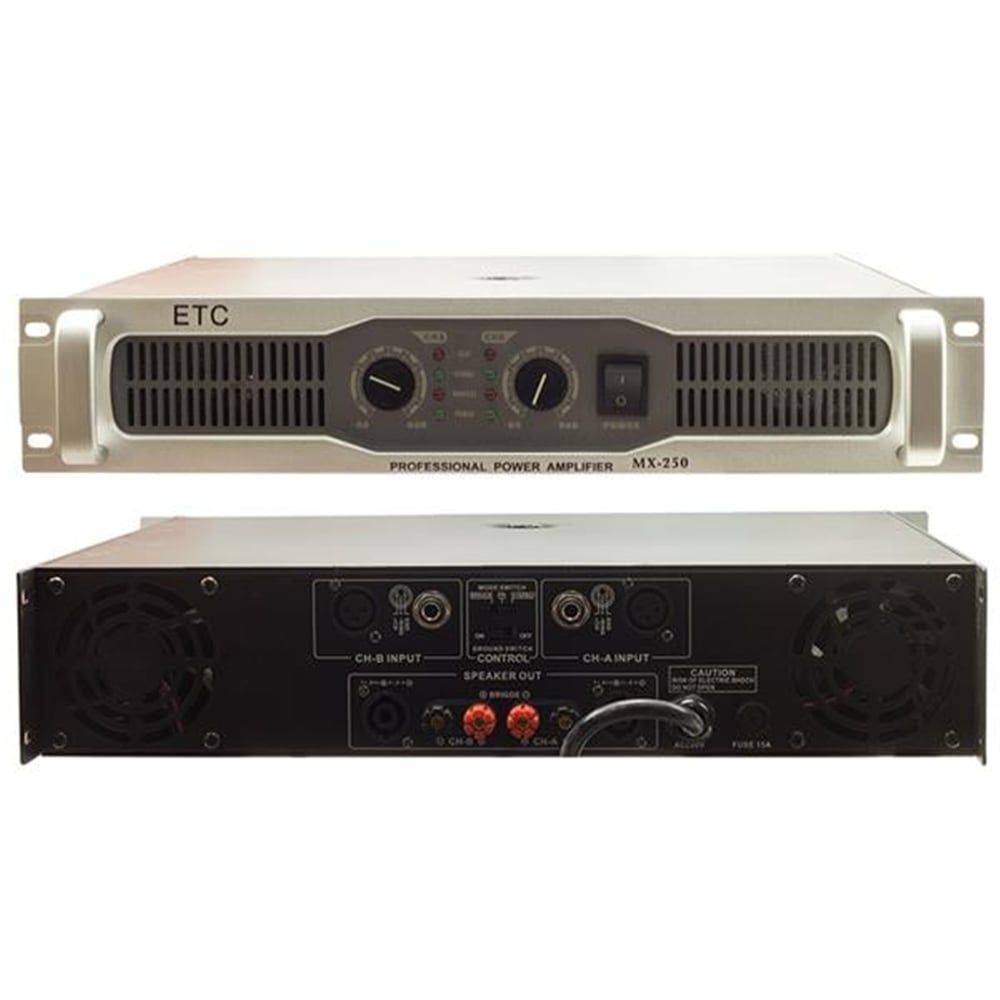 Etc Etc Mx-250 2X400 Watt Stereo Power Anfi - Seslendirme Amfileri