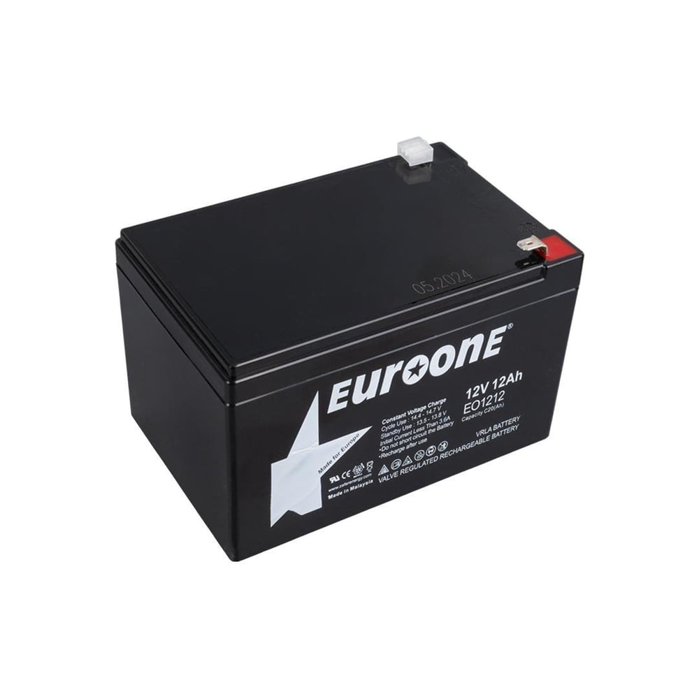 Euroone Euroone EO-1212 12 Volt - 12 Amper Bakımsız Kuru Akü - Kuru Akü