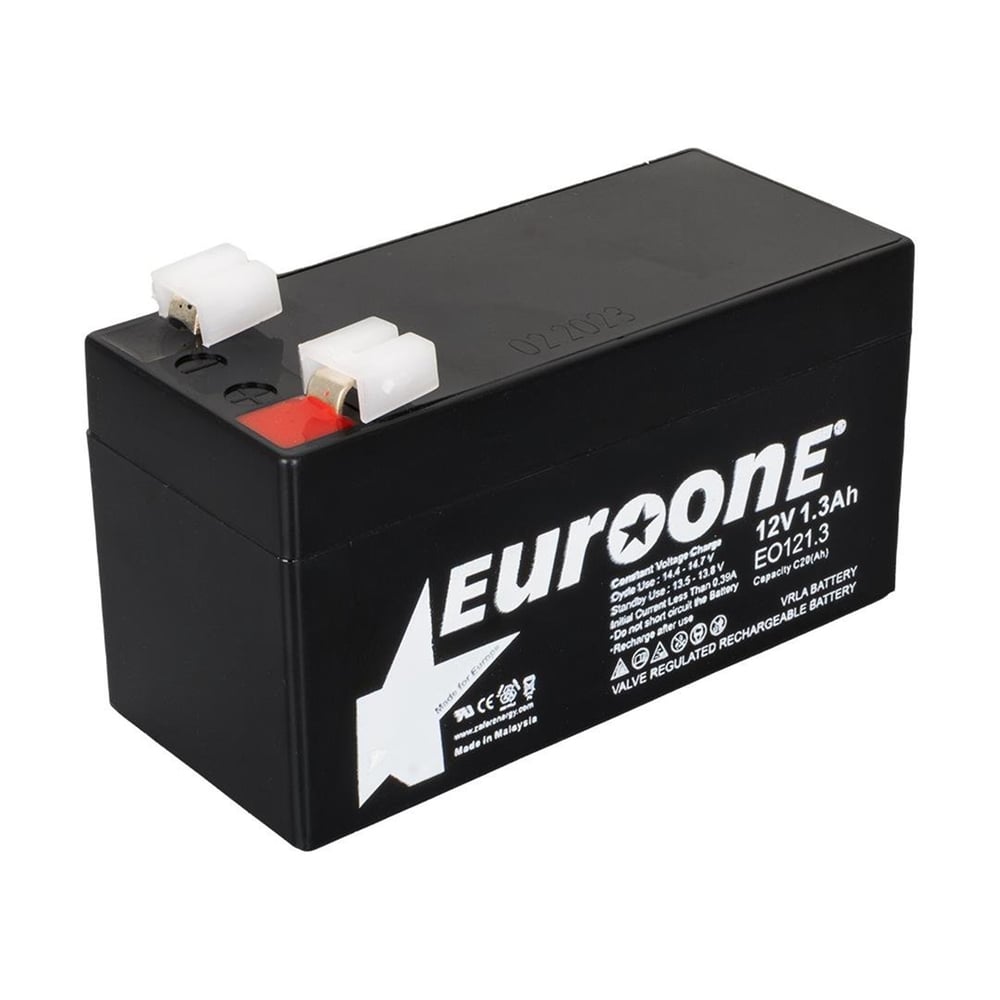 Euroone Euroone EO121.3 12 Volt  1.3 Amper Bakımsız Kuru AGM Akü - Kuru Akü