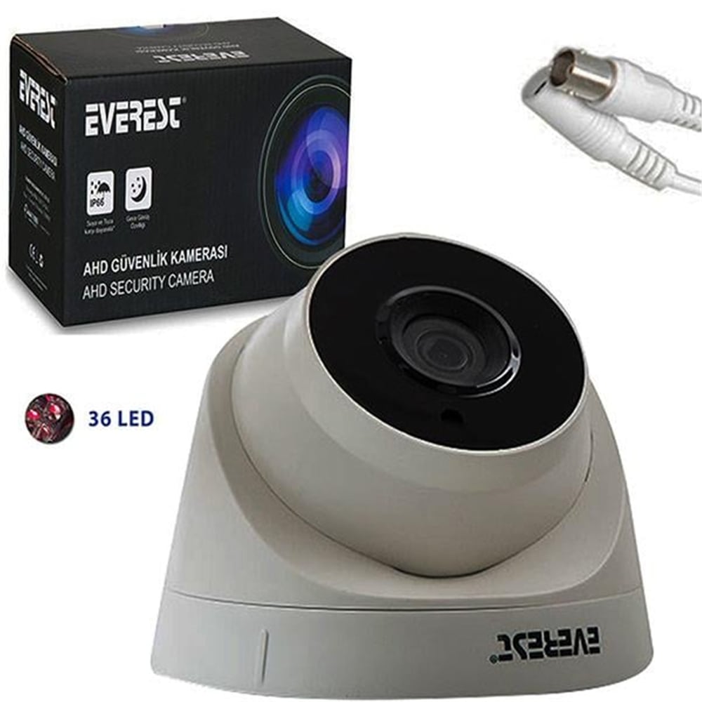 Everest Everest Df-939 2.0Mp 3.6Mm Lens 36 Led Dome Kamera - Güvenlik Kamerası