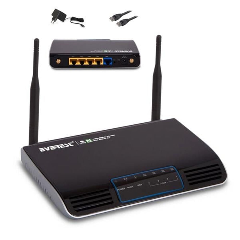 Everest Everest EWN-513N2 4 Port 300 Mbps Çift Antenli Kablosuz Router - Access Point-Router