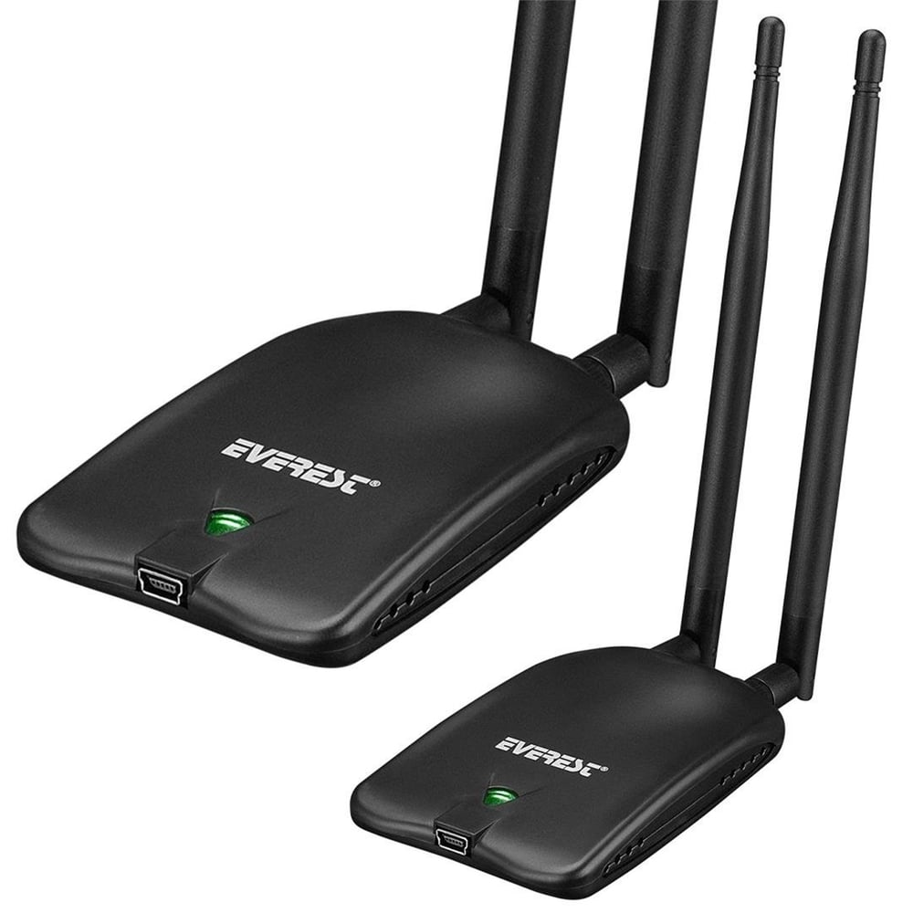 Everest Everest EWN-999 300 Mbps Çift Antenli Kablosuz Wifi Alıcı Wıreless USB Adaptör (Kablolu) - Access Point-Router