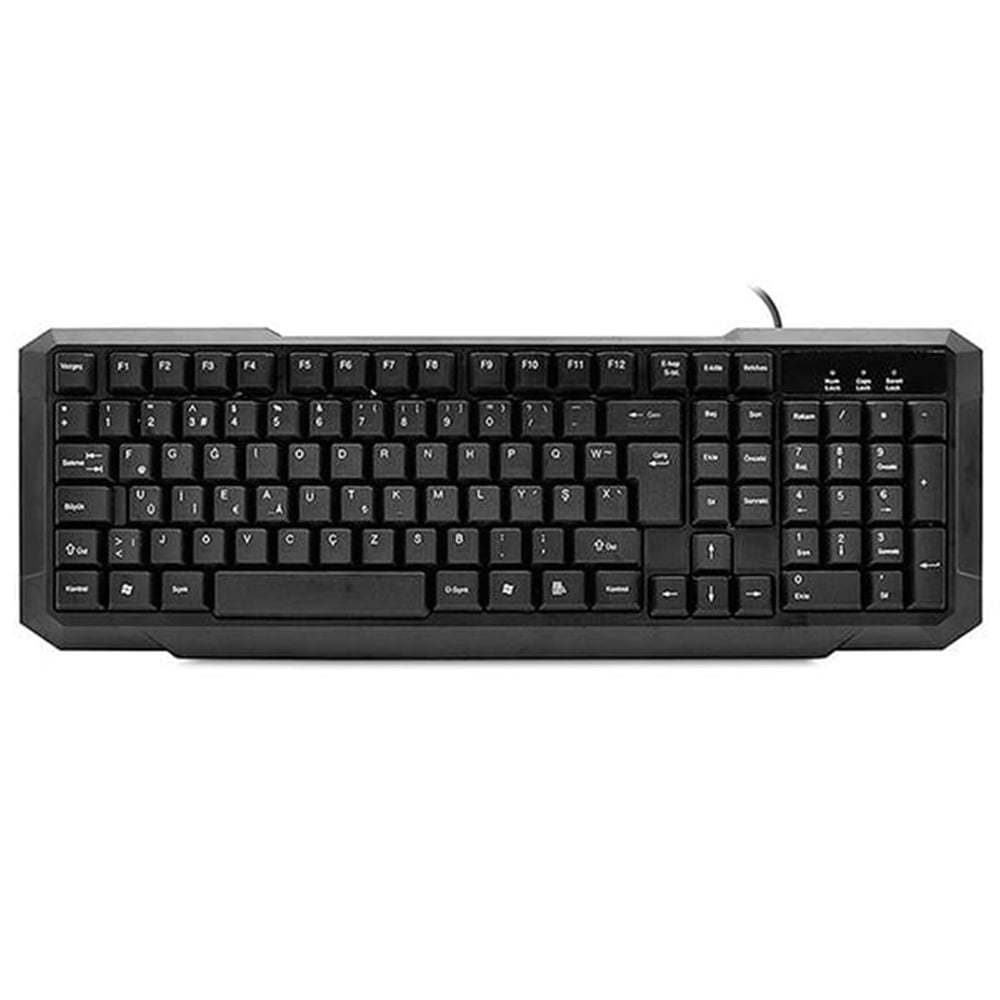 Everest Everest KB-1002 Siyah USB Standart F Klavye - Klavye