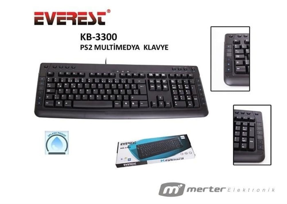 Everest Everest Kb-3300 Ps2 Multimedya Klavye - Klavye & Mouse Set