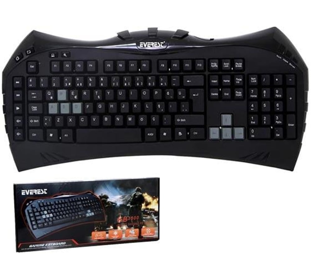 Everest Everest Kb-3500 Usb Oyun Q Klavye - Klavye & Mouse Set