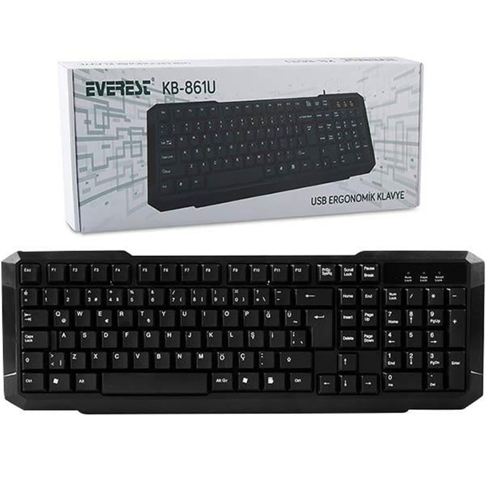 Everest Everest KB-861U Standart USB Klavye - Klavye