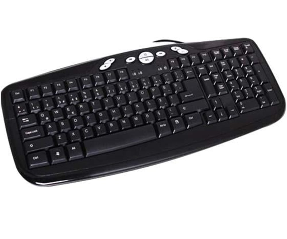 Everest Everest Kb-884 Ps2 Multimedya Full Black Klavye - Klavye & Mouse Set