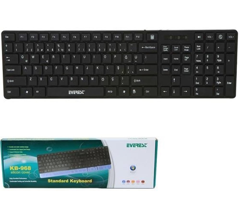 Everest Everest Kb-968 Usb Klavye - Klavye & Mouse Set