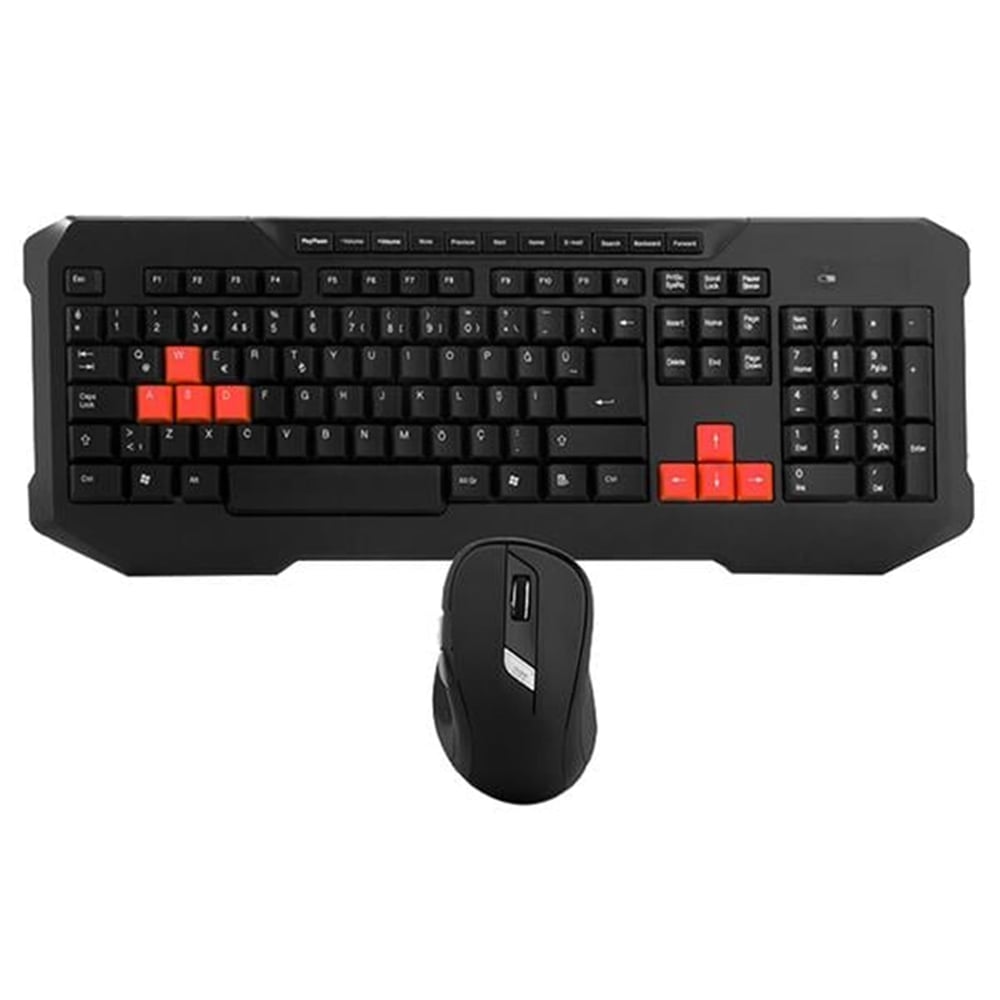 Everest Everest Km-9670 Usb Kablosuz Multimedya Klavye Mouse Set - Klavye & Mouse Set