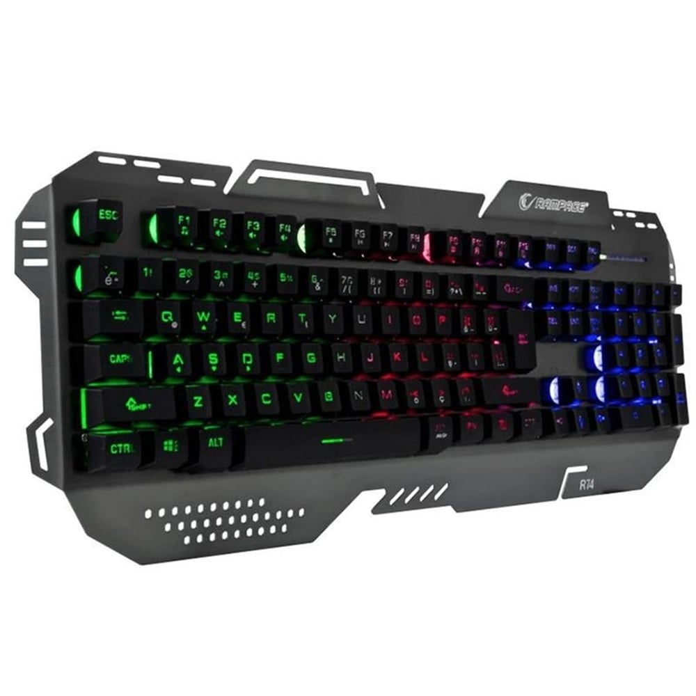 Everest Everest Rampage KB-R74 Gökkuşağı Aydınlatmalı Usb Gaming Oyuncu Multimedya Q Klavye - Gaming Klavye