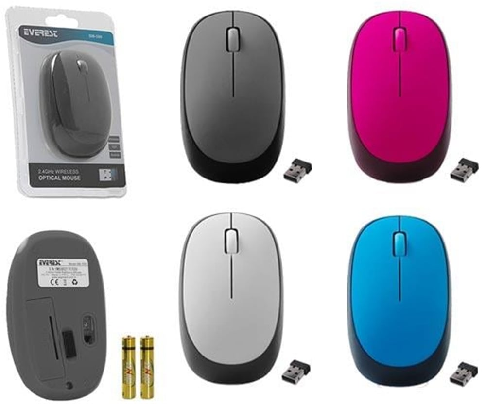 Everest Everest Sm-508 Usb 2.4Ghz Kablosuz Mouse (Gri*Siyah*Beyaz*Pembe*Mavi) - Mouse