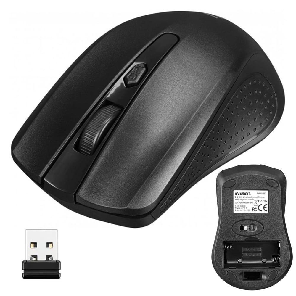 Everest Everest SMW-487 USB Siyah 1500 DPI 2.4Ghz Kablosuz Mouse - Mouse