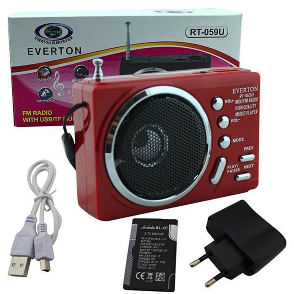 Everton Everton Rt-059U Usb/Sd/Fm/Sw Radyo Müzik Kutusu - Taşınabilir Radyo