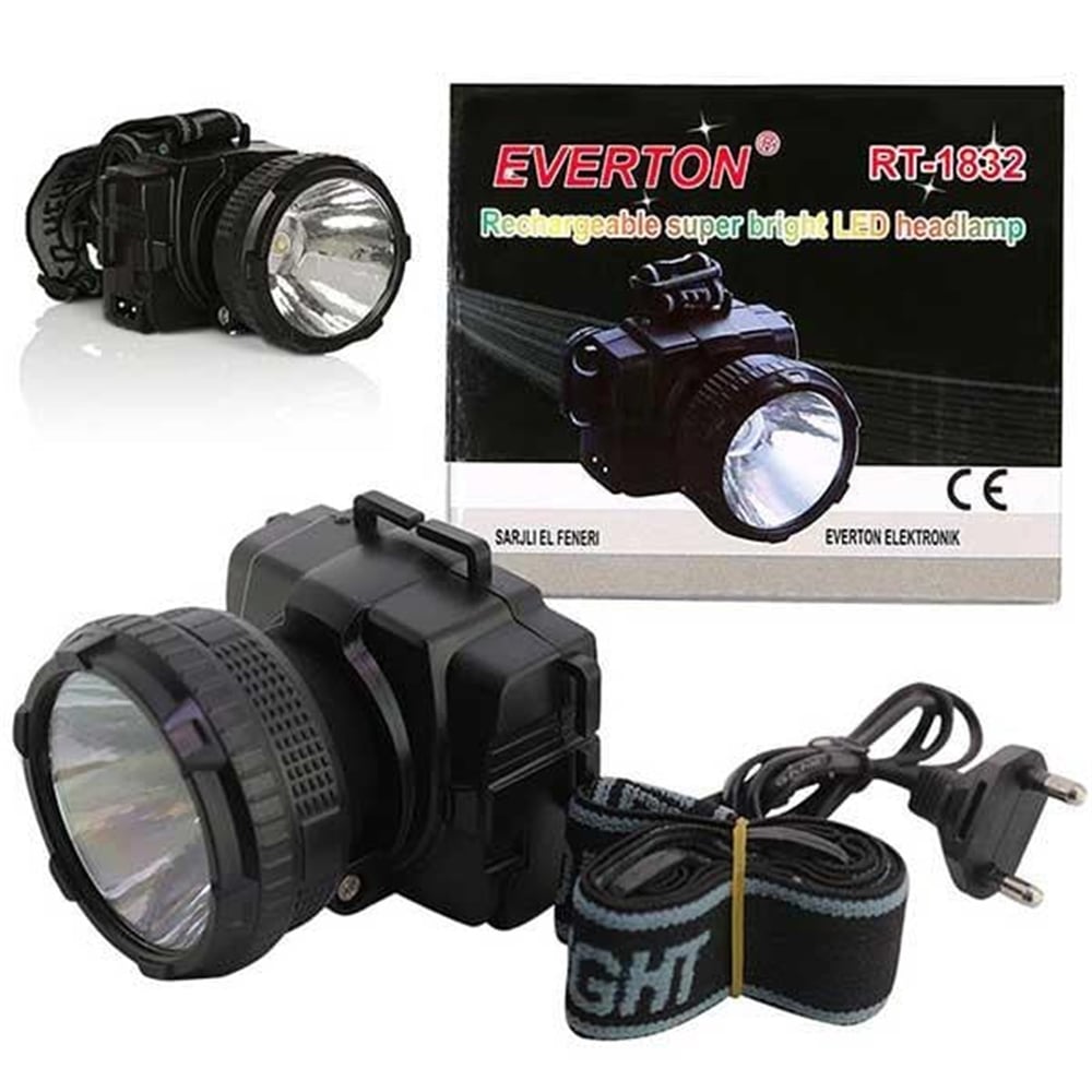 Everton Everton Rt-1832 Ayarlanabilir Şarjlı Plastik 5 Watt Kafa Feneri - Fener ve Işıldaklar