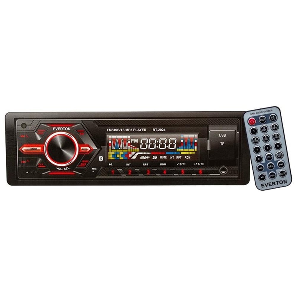 Everton Everton RT-2024 Bluetoothlu USB/TF/SD/FM/AUX/BT MP3 Çalarlı Mekaniksiz Oto Teyp - Oto Teyp