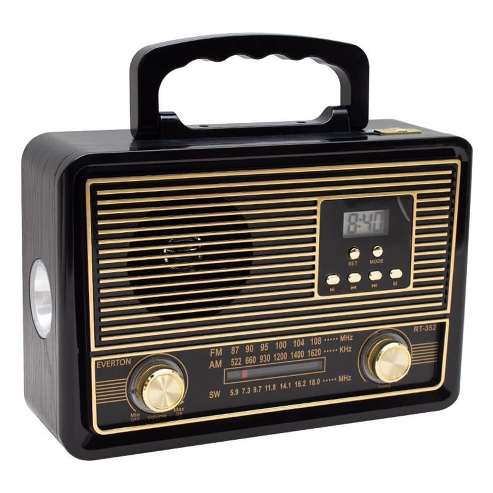 Everton Everton RT-352BT USB/SD/FM/AW/SW/AUX/Bluetooth Destekli Nostaljik Müzik Kutusu - Taşınabilir Radyo
