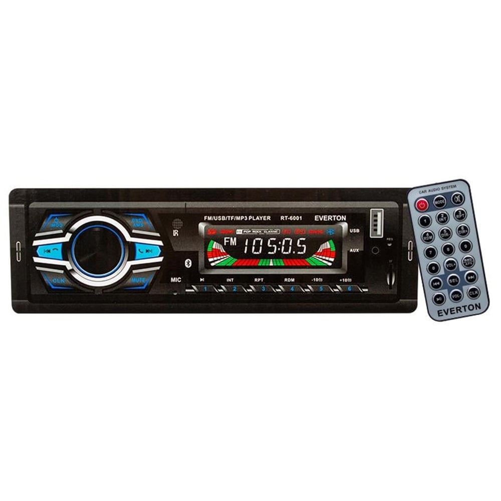 Everton Everton RT-6001 Bluetoothlu USB/TF/FM/AUX/BT MP3 Çalarlı Mekaniksiz Oto Teyp - Oto Teyp