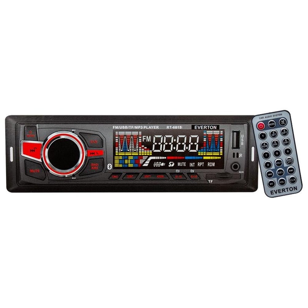 Everton Everton RT-6015 Bluetoothlu USB/TF/FM/AUX/BT MP3 Çalarlı Mekaniksiz Oto Teyp - Oto Teyp