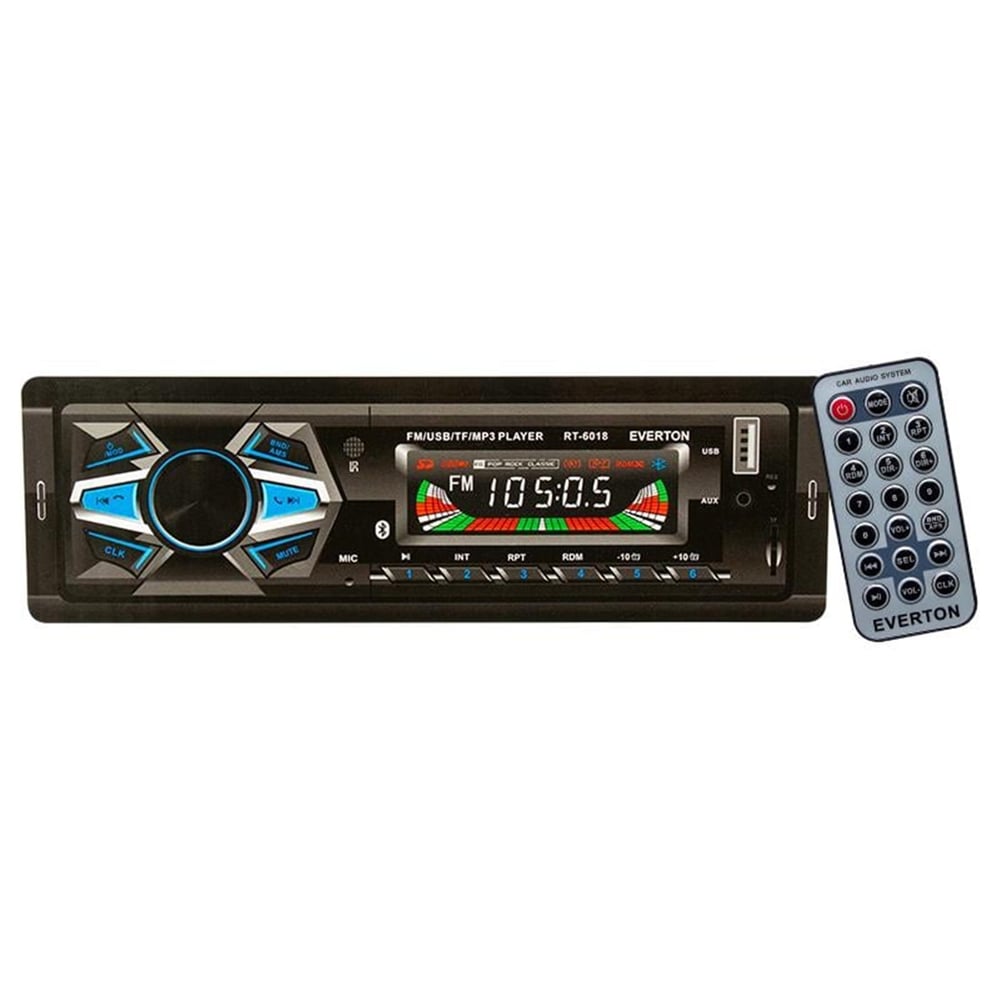 Everton Everton RT-6018 Bluetoothlu USB/TF/FM/AUX/BT MP3 Çalarlı Mekaniksiz Oto Teyp - Oto Teyp