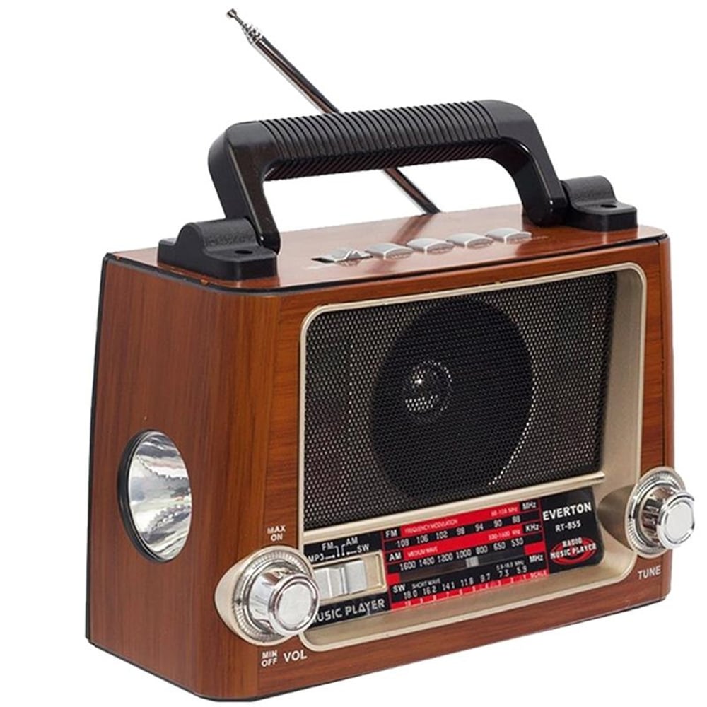 Everton Everton RT-855 USB-SD-FM Işıklı Nostaljik Radyo - Taşınabilir Radyo