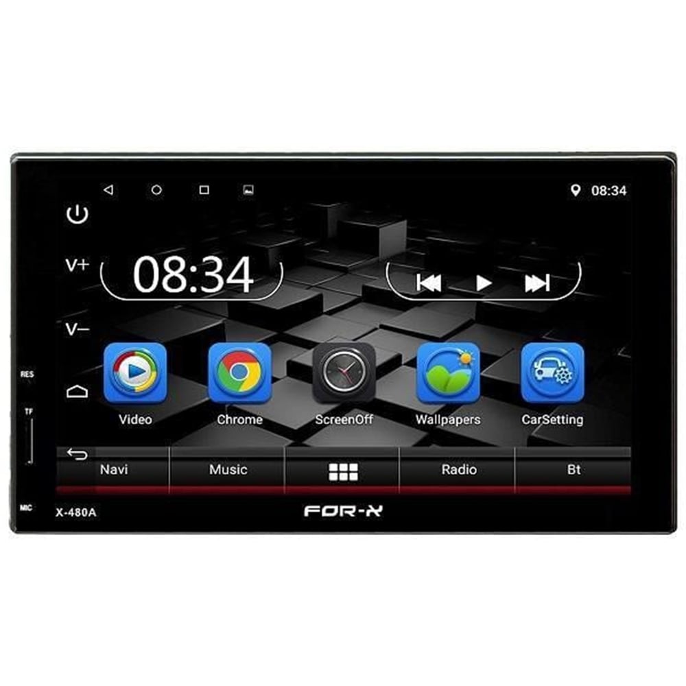 For-X For-X X-480 7 Android Navigasyonlu Usb/Sd/Bluetooth Multimedya Double Mekaniksiz  Oto Teyp - Double Teyp