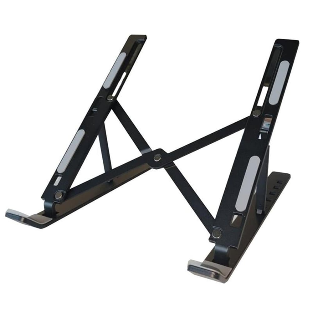 Powermaster Frisby FNC-5110ST Siyah 10''- 15.6'' Katlanabilir Tablet + Laptop Standı (Alüminyum + Ayarlanabilir) - Tablet Malzemeleri