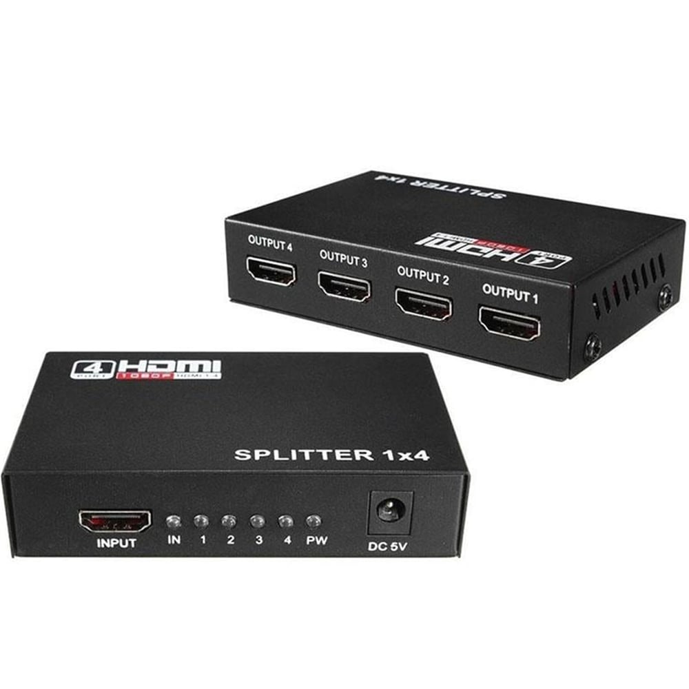 Fully Fully G-538G 1.4V 1080P 3D 4 Portlu HDMI Splitter Dağıtıcı - Hdmi Dağıtıcı