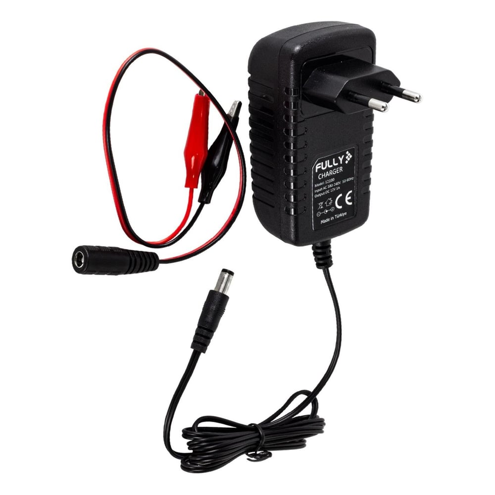 Fully Fully O-12100 12 Volt 1 Amper Akü Şarj Adaptörü - Akü Şarj Cihazları