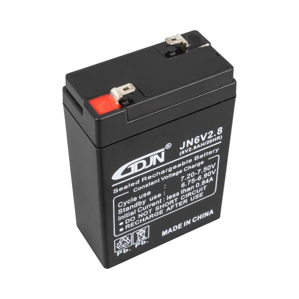 GDJN GDJN JN6V2.8 6 Volt - 2.8 Amper Dik Akü (66 x 33 x 97 mm) - Kuru Akü