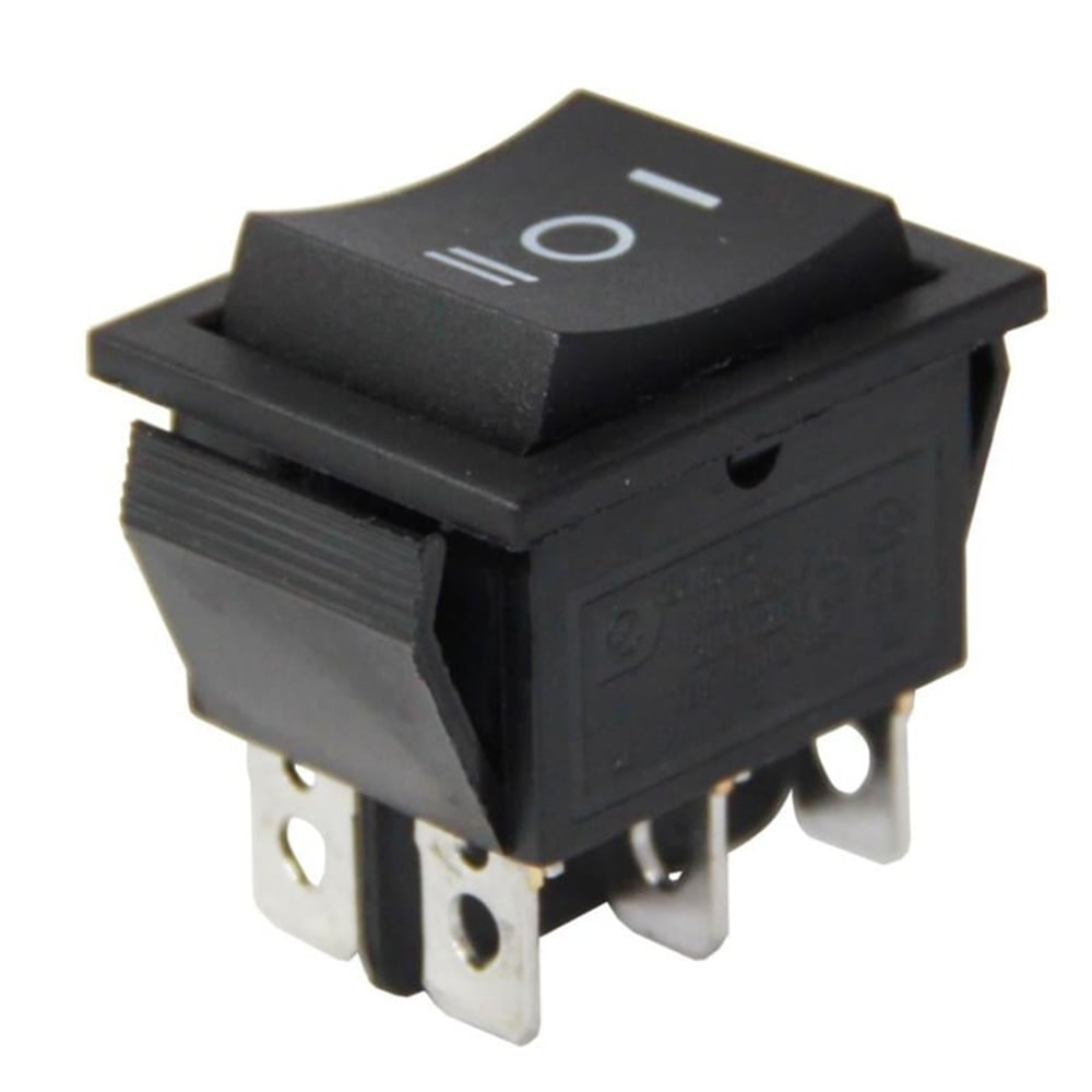 Powermaster Geniş Işıksız 6 Pinli Yaylı Anahtar (Mom-Off-Mom) IC-110 - Anahtar Çeşitleri