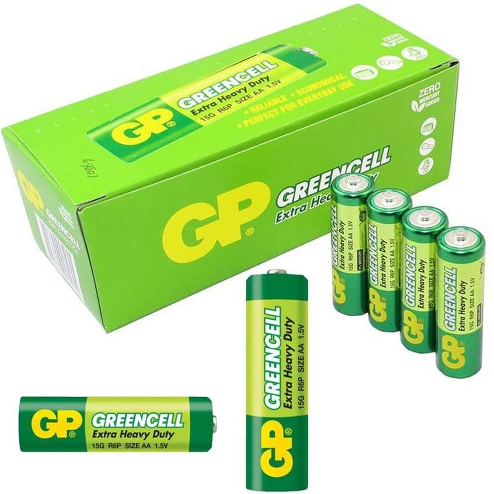 GP GP 15G-2S4 Greencell R6P 40'lı AA Kalem Pil - Piller