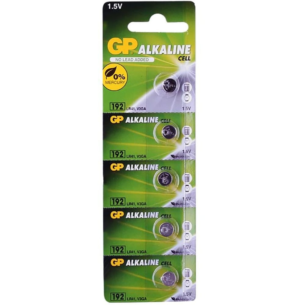 GP GP 192 1.5 Volt LR41 Alkalin Düğme Pil 5'li - Piller