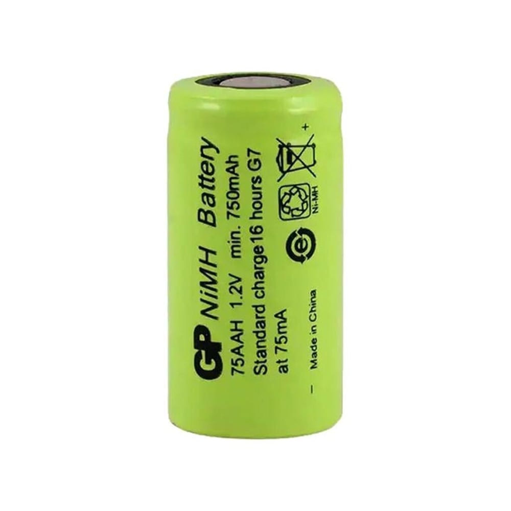 GP Gp 75 Ah 1.2 Volt 750 Mah 2/3AA NI-MH Düz Kafa Pil - Piller