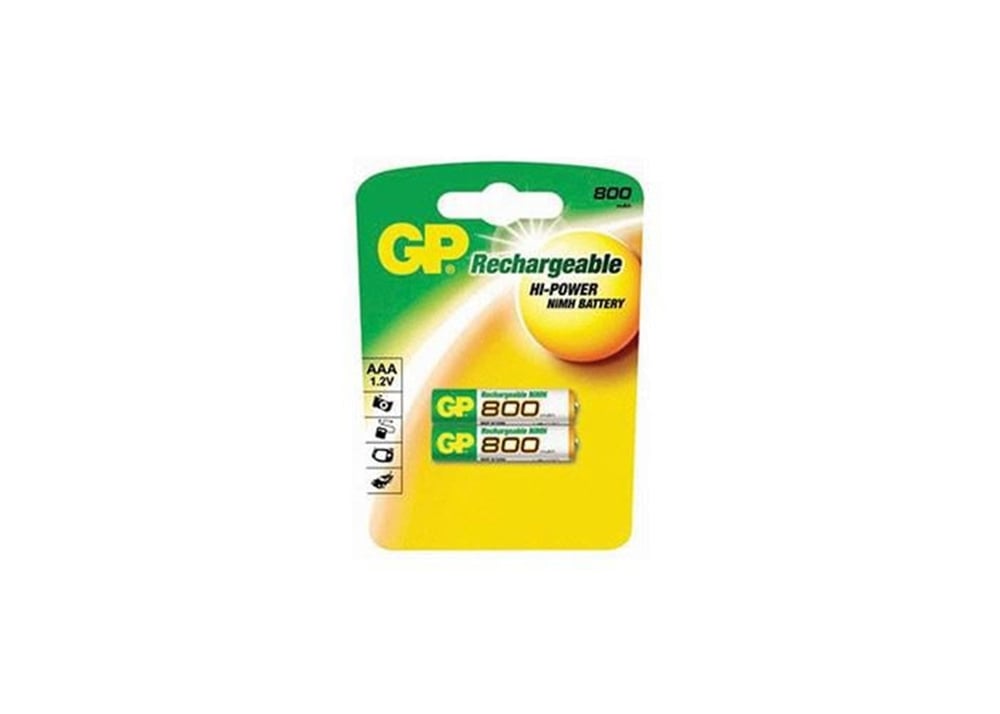 GP Gp 800 Mah Ro3 Tek Şarjlı İnce Kalem Pil - Şarjlı Piller