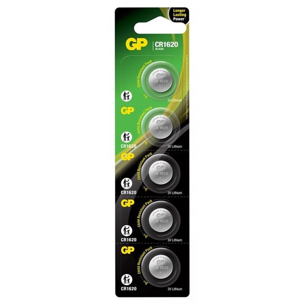 GP GP CR1620 Lityum 3 Volt Pil (5'li Paket) - Piller