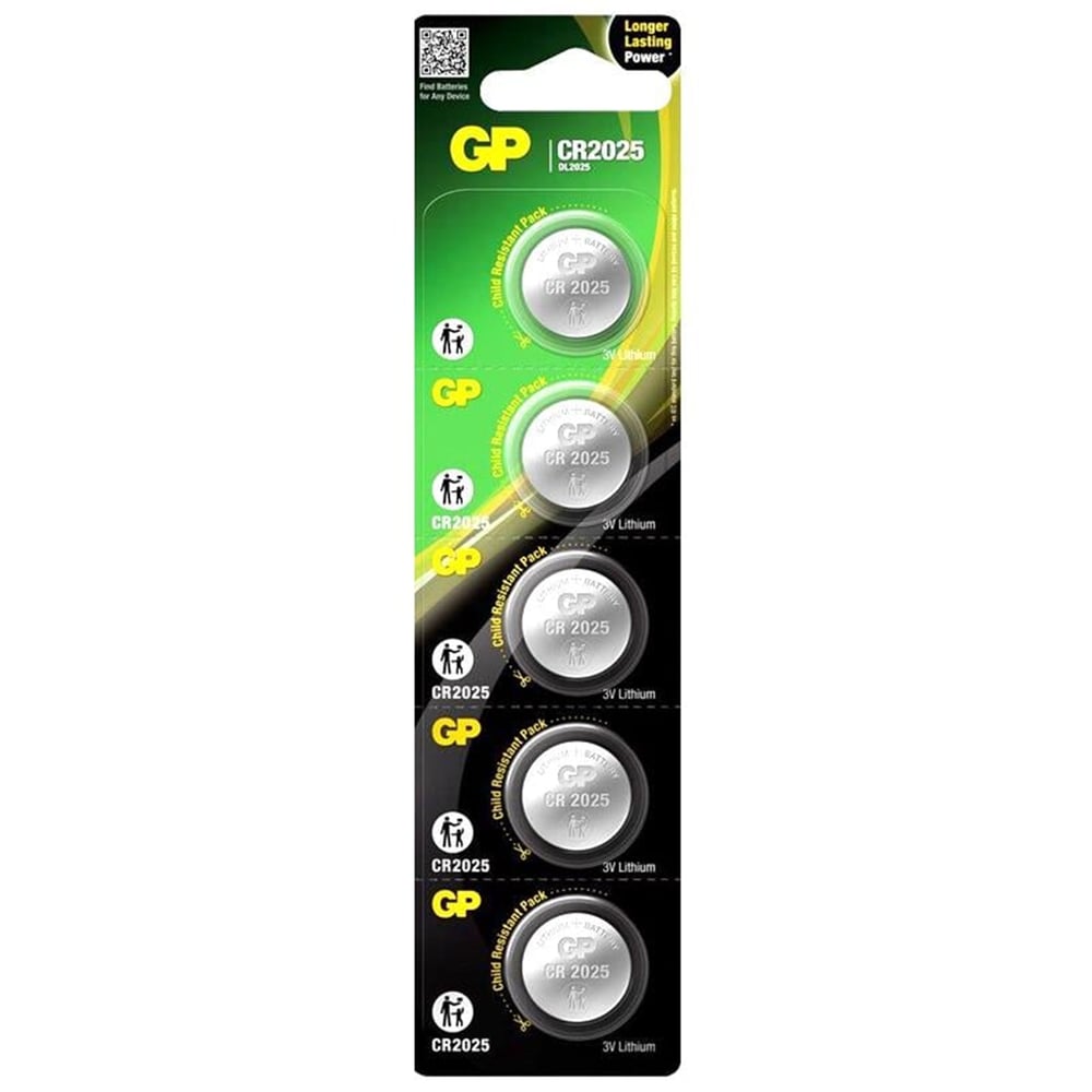 GP GP CR2025 3 V Lityum Para Pil (5'li Paket) - Piller