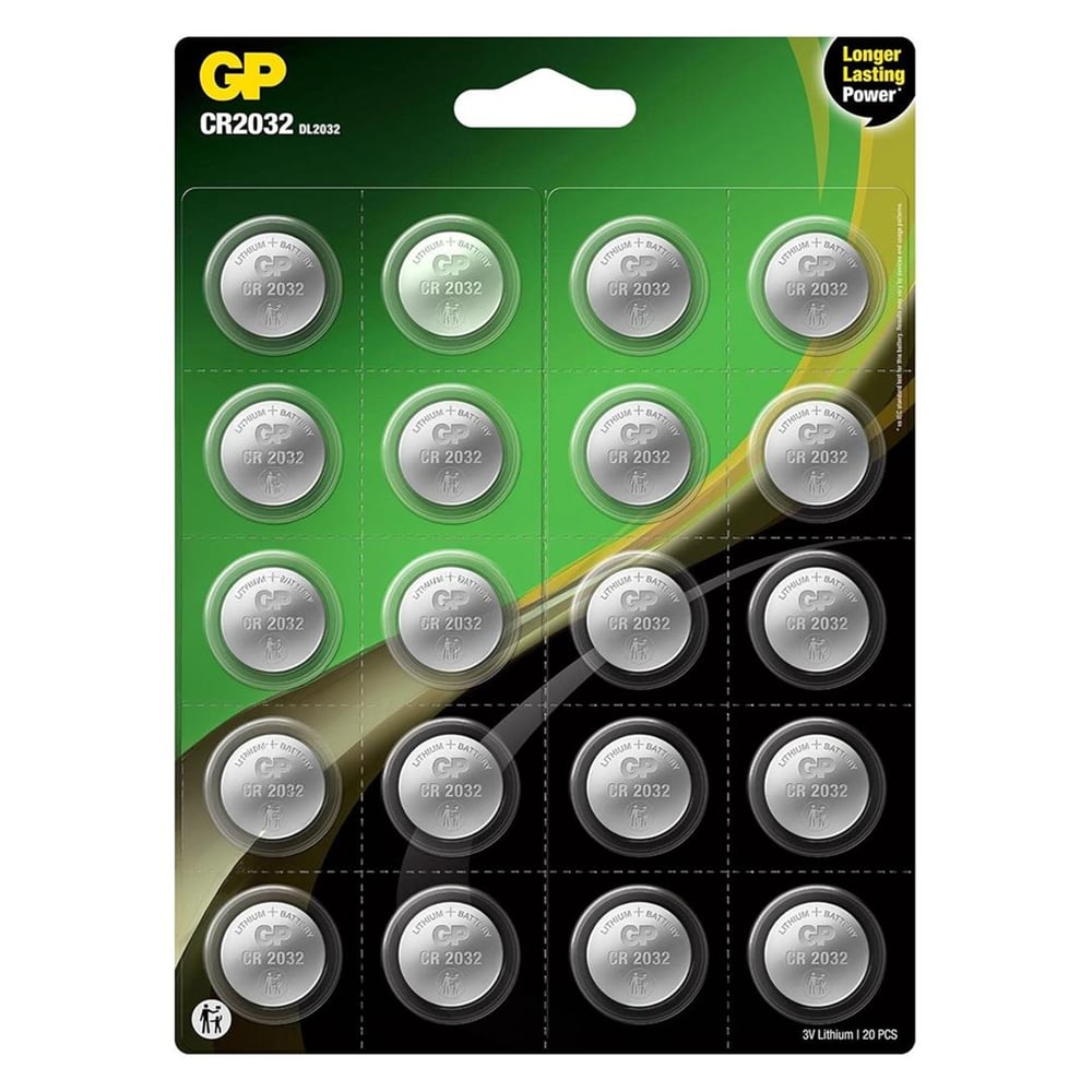 GP GP CR2032 DL2032 Lityum 20'li Para Pil (GP CR2032-2CAI20) - Piller