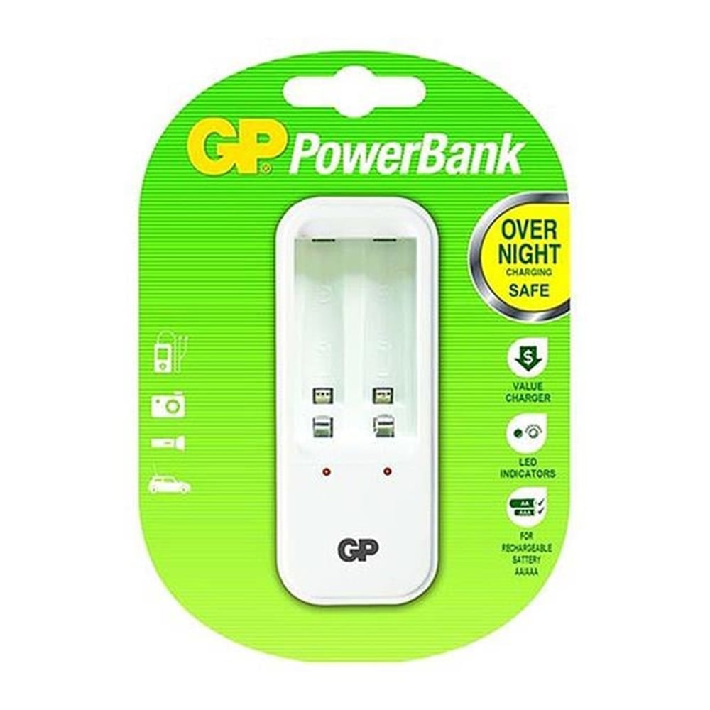 GP GP Powerbank GPPB410GS AA/AAA 2'li pil şarj cihazı - Pil Şarj Cihazları