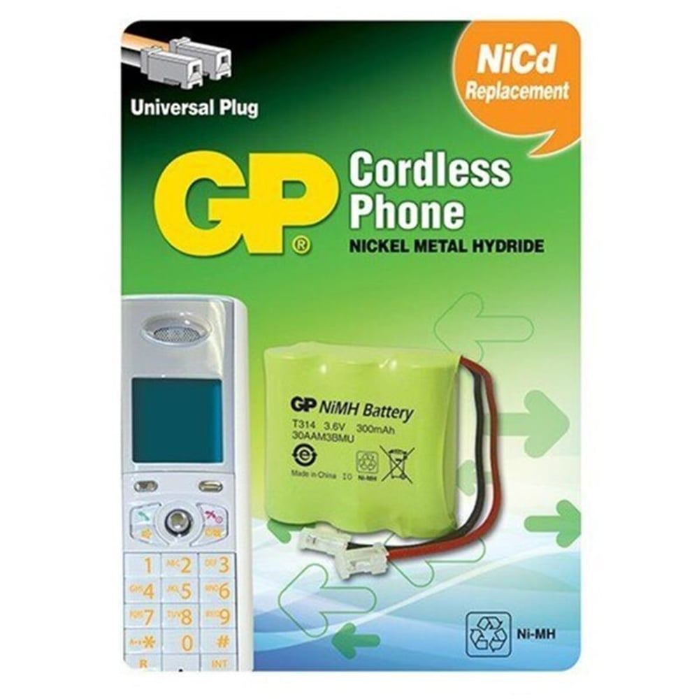 GP GP T314 3.6V 300 mAh İnce Telsiz Telefon Pili - Telsiz Telefon Pilleri