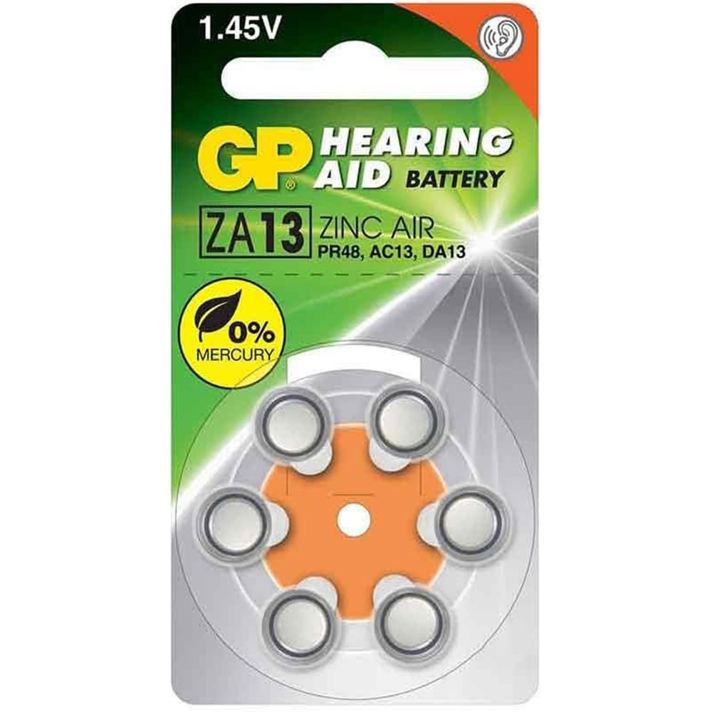 GP GP ZA13 Kulaklık Pili 6'lı Paket - İşitme Cihazı Pilleri