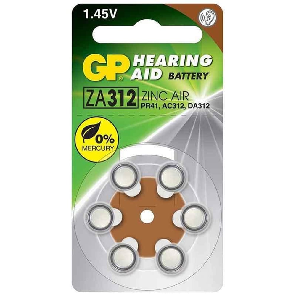 GP GP ZA312 Kulaklık Pili 6'lı Paket - İşitme Cihazı Pilleri
