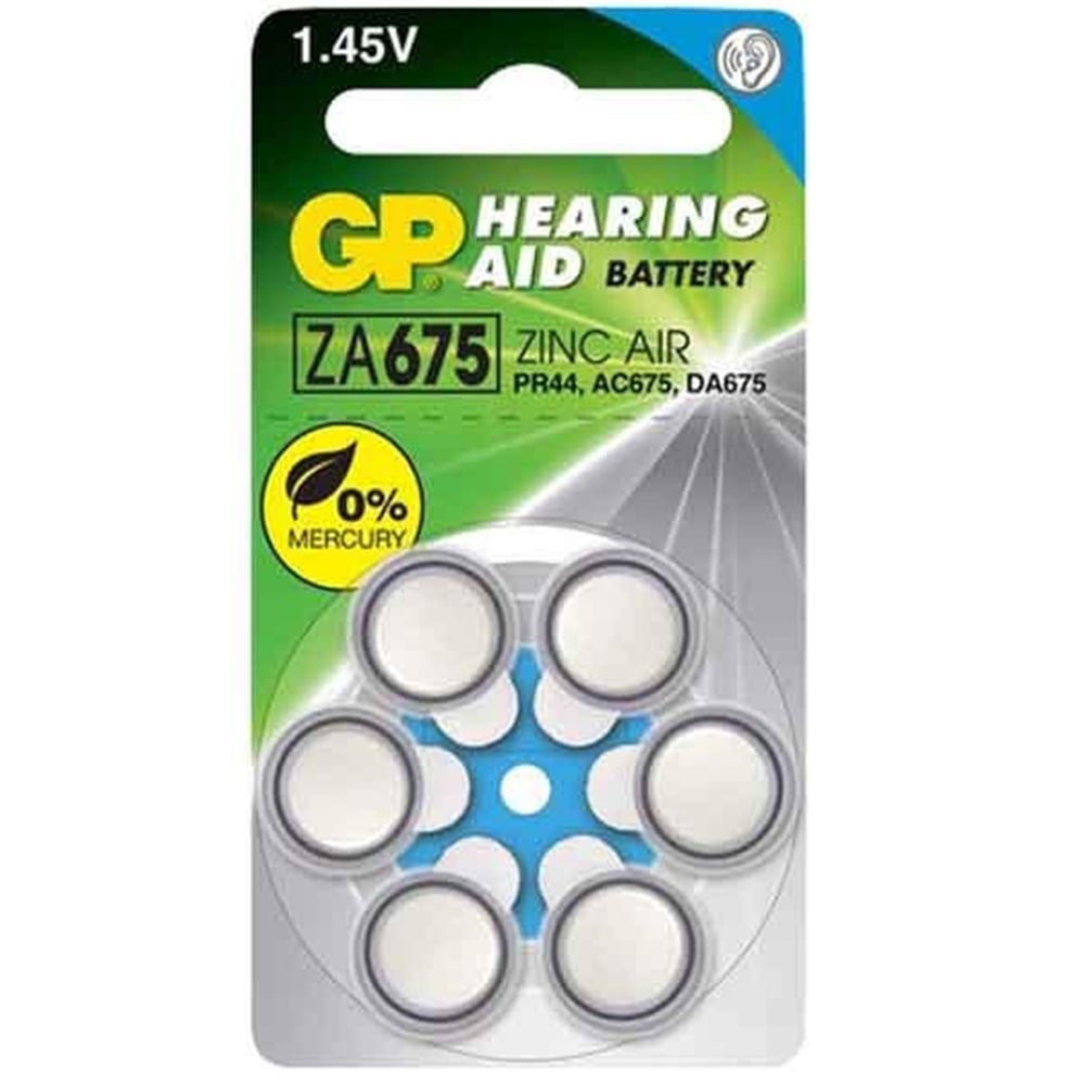 GP GP ZA675 Kulaklık Pili 6'lı Paket - İşitme Cihazı Pilleri